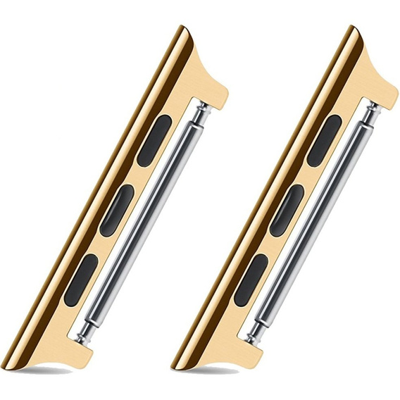 Zapięcie ze stali nierdzewnej do zegarka Apple Watch 1/2/3/4/5/6/7/8/9/10/11/SE Ultra 1/2/3 42/44/45/46/49mm, Gold