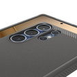 Etui Spigen do Samsung Galaxy S25 Ultra, Rugged Armor, szare + Szkło Hartowane 9H