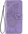 Etui z klapką do Vivo V50 Lite 4G / 5G, Butterfly, fioletowe