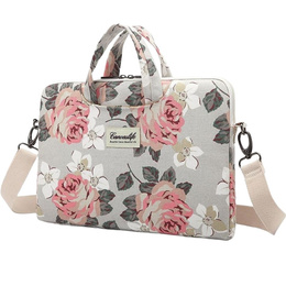 Etui Pokrowiec Torba Do Laptopa 13 14 cali / Macbook Air Pro M1 M2 M3 M4, Biała w kwiaty