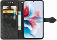 Etui z klapką do Oppo Reno 11F 5G, Mandala, czarne