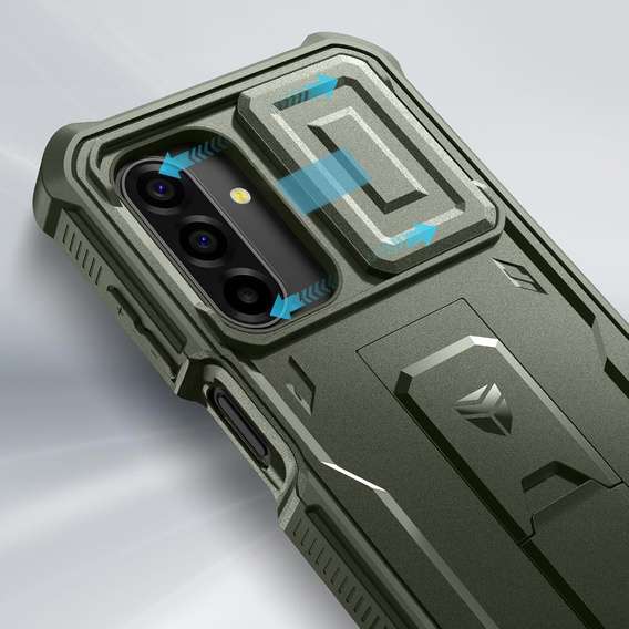 Etui pancerne do Samsung Galaxy A17, Dexnor Full Body (Two Frames), zielone