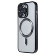 Zestaw Etui do iPhone 14 Pro Max, MagSafe Hybrid, czarne + Szkło