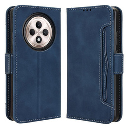 Etui z klapką do Oppo Reno 12FS / 12F, Card Slot, granatowe