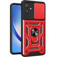 Etui pancerne do Samsung Galaxy M34, CamShield Slide, czerwone