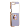 Etui do Samsung Galaxy Z Flip 5 5G, Electro Ring, fioletowe