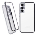 Etui do Samsung Galaxy S22, Magnetic Dual Glass, srebrne