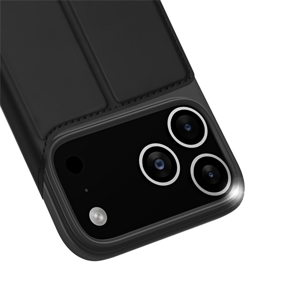 Etui z klapką Dux Ducis do iPhone 17 Pro, Skin Pro, czarne