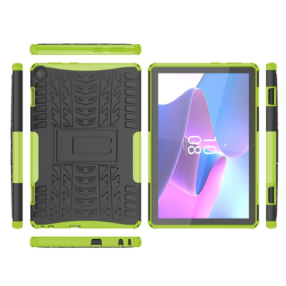 Etui do Lenovo Tab M10 10.1 Gen 3, Tire Armor, czarne / zielone