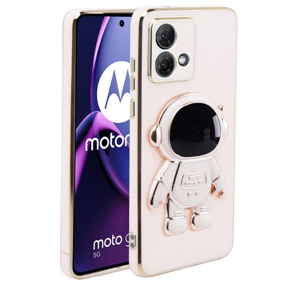 Etui do Motorola Moto G84 5G, Astronaut, różowe rose gold