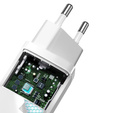 Ładowarka sieciowa Baseus GaN2 Lite, USB + USB-C, 65W - biała
