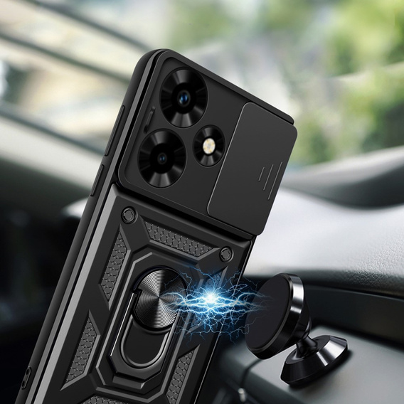 Etui pancerne do Infinix Hot 30, CamShield Slide, czarne