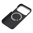 Etui do iPhone 17 Pro, włókno karbonowe, do MagSafe, czarne