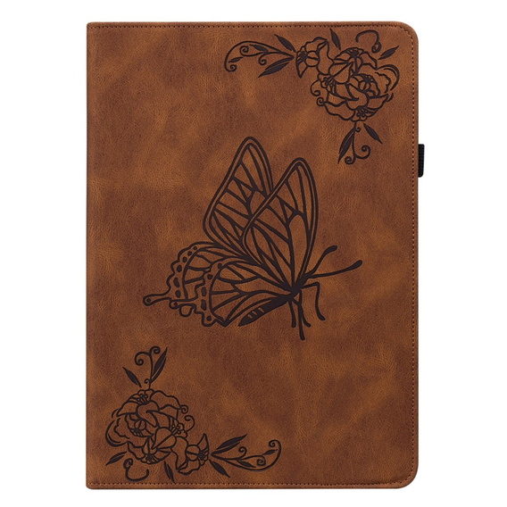 Etui do Lenovo Tab M11, Butterfly, brązowe