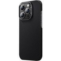 Etui BENKS Kevlar do iPhone 15 Pro, Carbon Fiber, czarne