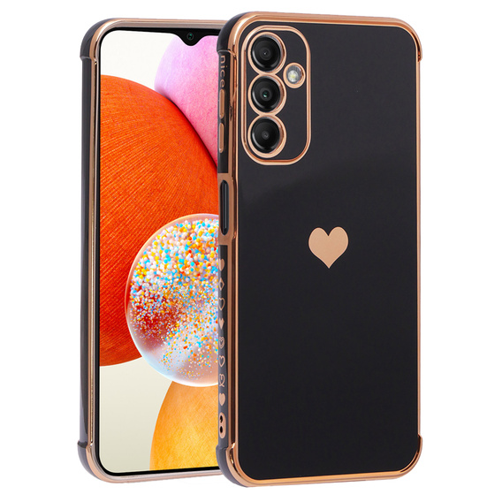 Etui do Samsung Galaxy A14 4G/5G, Electro heart, czarne