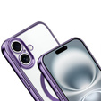 Etui do iPhone 17, Electro MagSafe, fioletowe + Smycz