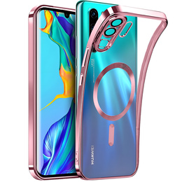 Etui do Huawei P30 Pro, MagSafe Hybrid, różowe