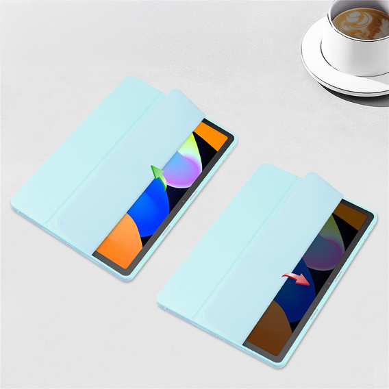 Etui z przezroczystym tyłem i miejscem na rysik do Lenovo Idea Tab 11" / Tab K11 11" (2 gen.), niebieskie