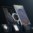 Zestaw Etui do Samsung Galaxy S25 Ultra, do MagSafe, ERBORD Matt Case, czarny + 3x Szkło na ekran