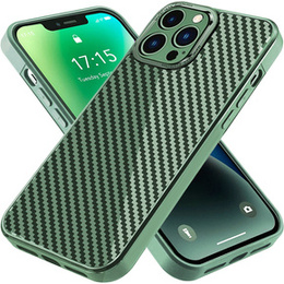 Etui Slim Carbon do iPhone 14 Pro Max, Green