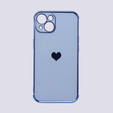 Etui do Apple iPhone 13, Electro heart, niebieskie