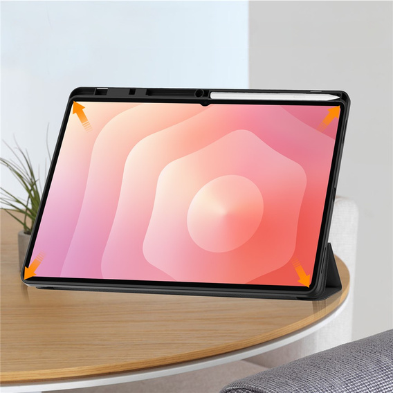 Etui do Samsung Galaxy Tab S11 Ultra, Smartcase z miejscem na rysik, czarne
