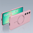 Etui do Samsung Galaxy A26 5G, ColorMag, do MagSafe, różowe + Szkło hartowane 9H