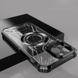 Etui Dropproof do MagSafe do iPhone 15 Pro Max, czarne / przezroczyste