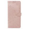 Etui z klapką do Xiaomi Poco X6 Pro 5G, Mandala, różowe rose gold