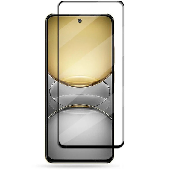 Szkło Hartowane 3D do Realme 14X / Realme C75, czarna ramka