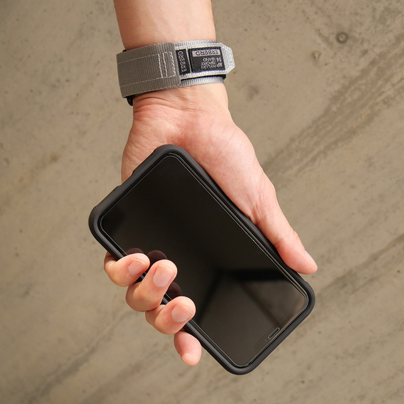 Pasek Nylonowy ERBORD MP84 do Apple Watch 1/2/3/4/5/6/7/8/9/10/11/SE Ultra 1/2/3 42/44/45/46/49mm, Szary