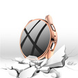 Etui z Osłoną na ekran do Samsung Galaxy Watch 5 40mm, Różowe Złoto