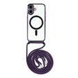 Etui do iPhone 17, Electro MagSafe, fioletowe + Smycz
