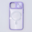 Etui do iPhone 15 Plus, Slide Camera Magsafe, fioletowe