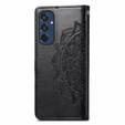 Etui z klapką do Samsung Galaxy M35, Mandala, czarne