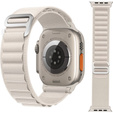 Zestaw Pasek Nylonowy + Etui 2w1 do Apple Watch 7/8/9 45mm, Biały