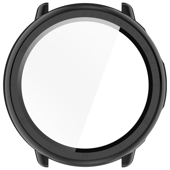 2w1 Etui + Szkło Hartowane do Amazfit Active 2, Czarne