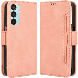 Etui z klapką do Samsung Galaxy M15 5G, Card Slot, różowe