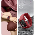 Pasek + Etui Suritch do Apple Watch 4/5/6/7/8/SE 44/45mm, czerwony