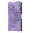 Etui z klapką do Xiaomi Redmi Note 13 Pro 4G / Xiaomi Redmi Note 14S / Xiaomi Poco M6 Pro 4G, Mandala, fioletowe