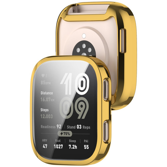 Etui z elastycznego TPU do Amazfit Bip 6 – pełna ochrona i stylowy wygląd - złote