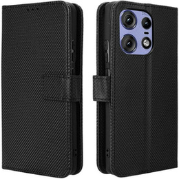 Etui z klapką do Motorola Edge 50 Pro, Wallet Smart Magnet, czarne