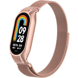 Pasek Bransoleta Milanese do Xiaomi Smart Band 10 / 9 / 8, Różowy