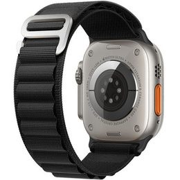 Pasek Nylonowy do Apple Watch 1/2/3/4/5/6/7/8/9/10/SE 38/40/41/42mm, Czarny