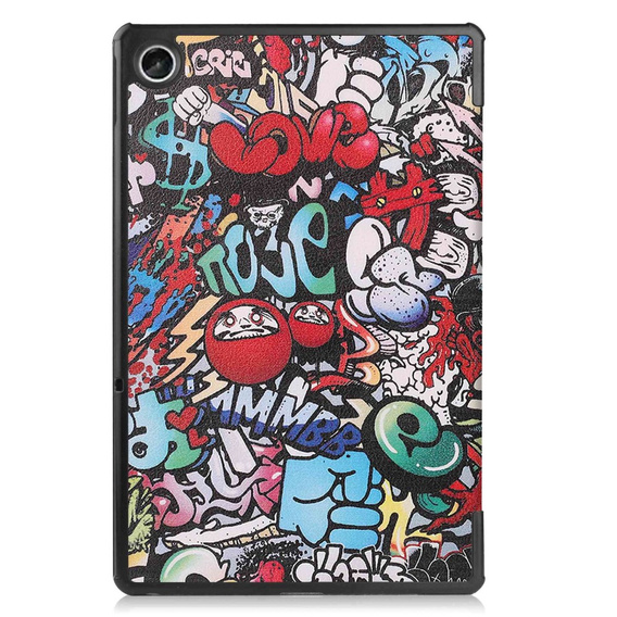 Etui do Lenovo Tab M10 Plus 10.6 Gen 3 TB-125F TB-128F, Smartcase, graffiti