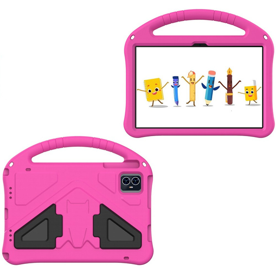 Etui do T Tablet 2 5G, dziecięce, z uchwytem i podstawką, różowe
