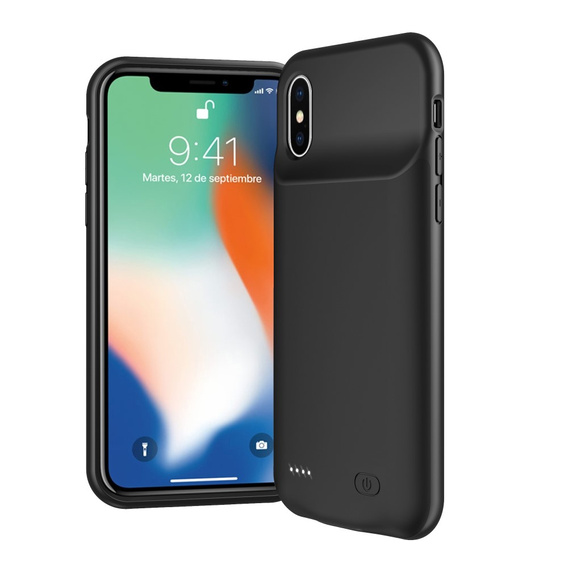 Etui z Baterią 5200mAh do iPhone X / XS, czarne