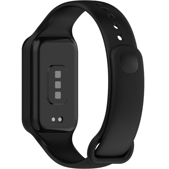 Pasek Silikonowy do Xiaomi Redmi Smart Band 2 / Xiaomi Smart Mi Band 8 Active, Czarny