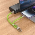 Kabel HOCO GH5 USB-C do Lightning, PD 20W, 0,22 m – smyczka, zielony